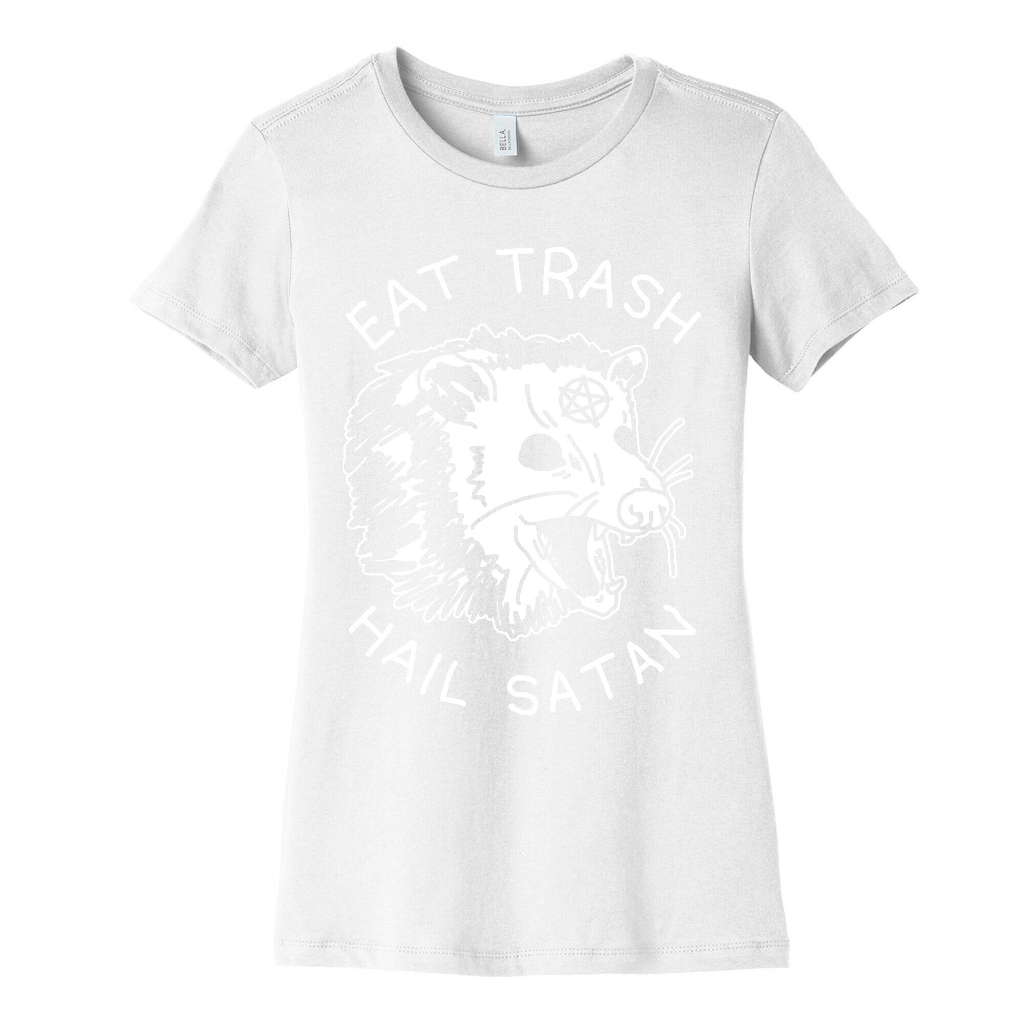 Eat Trash Hail Satan Possum Women's Cotton Tee
